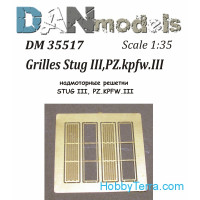 Photo-etched set 1/35 grilles for Stug III, Pz.Kpfw.III