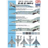 Decal 1/72 for RF-4B of VMFP-3