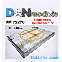 Display stand. Helicopter parking theme, 180x240mm