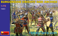 Burgundian knights and archers XV century