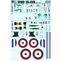 Decal 1/48 for Spad VII-XVII, Part 1
