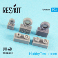 Wheels set 1/72 for UH-60 (all versions), for Italeri/Revell kit